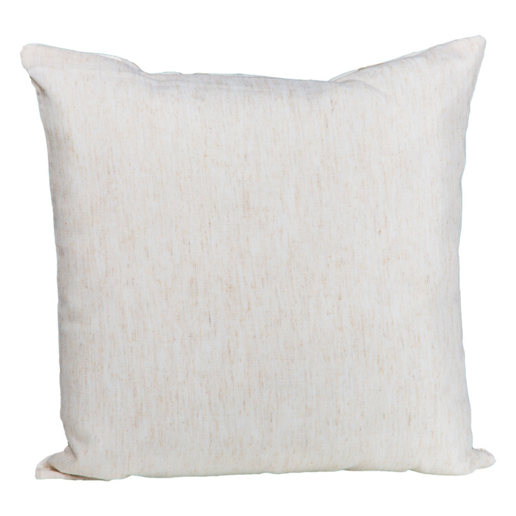 Fancy Hollow Fiber Cushion: (45x45)cm, Beige
