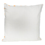 Outdoor White with Orange Striped Cushion: (45x45)cm