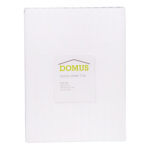 Domus: Duvet Cover: Double, 250 100% Cotton Stripe: (200x200)cm, White