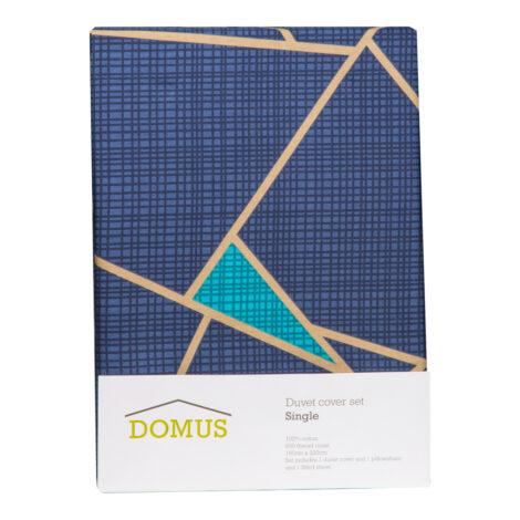 Domus: Single Duvet Cover Set: 3pcs: (160×220)cm 1