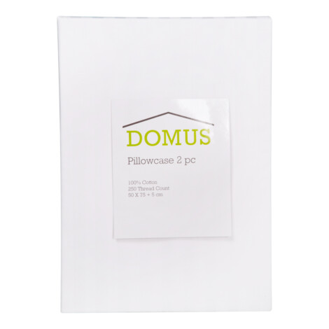 Domus: Pillow Case Set: 2pc, 250TC-100% Cotton: CST-1