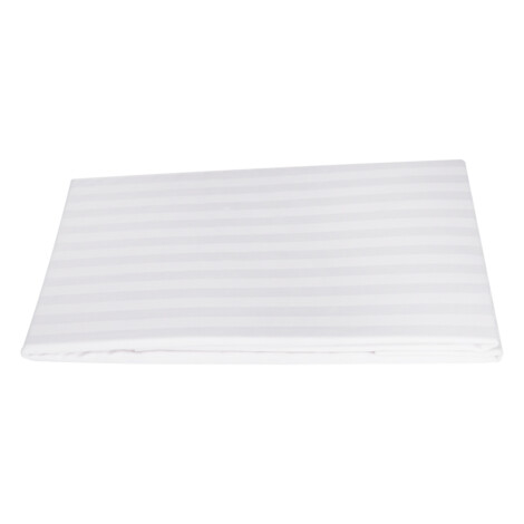 Domus: Pillow Case Set: 2pc, 250TC-100% Cotton: CST-1.0 Stripes (50x75)cm, White