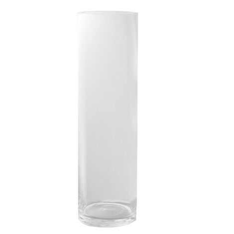 Domus: Clear Cylindrical Glass Vase: (50×14