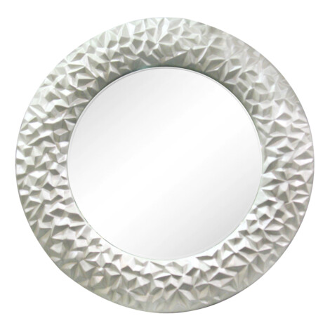 Decorative Round Wall Mirror With Frame: (89x89x6