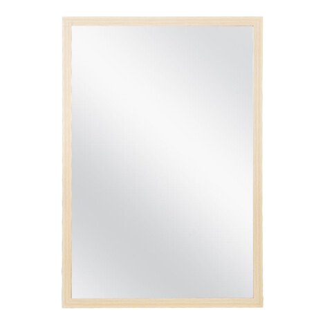 Domus: Wall Mirror With Frame: (60×90)cm, Light Brown 1