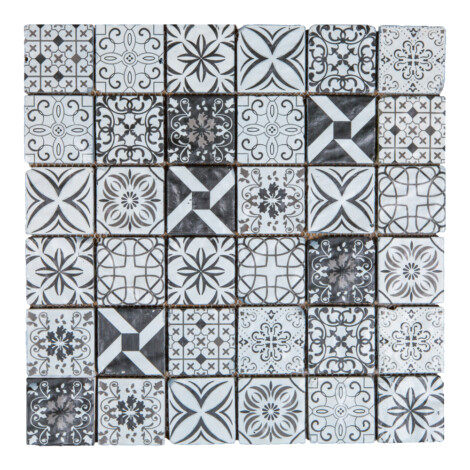 Crstal80BW: Stone Mosaic Tile (30.0×30