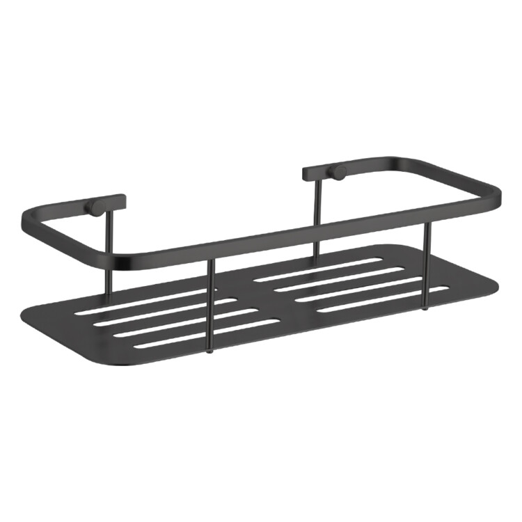 Dali: Stainless Steel Bathroom Shelf, Matt Black
