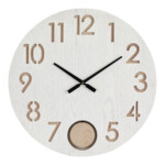 Norlind Wooden Decorative Round Wall Clock; Diameter 24cm