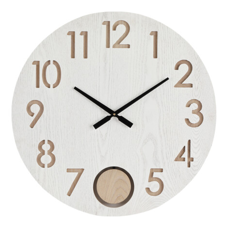 Norlind Wooden Decorative Round Wall Clock; Diameter 24cm 1