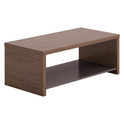 Rectangular Office Coffee Table: (120x60x65)cm, Brown Oak/Brown 1
