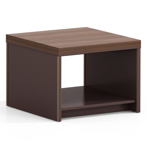 Office Coffee Table: (60x60x45)cm, Brown Oak/Brown 1