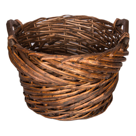 Domus: Round Willow Basket: (33x21.5)cm: Large