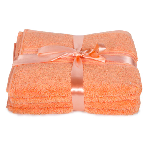 Royale: Plain Hand Towel Set- 2pcs: (41×66)cm, Melon 1