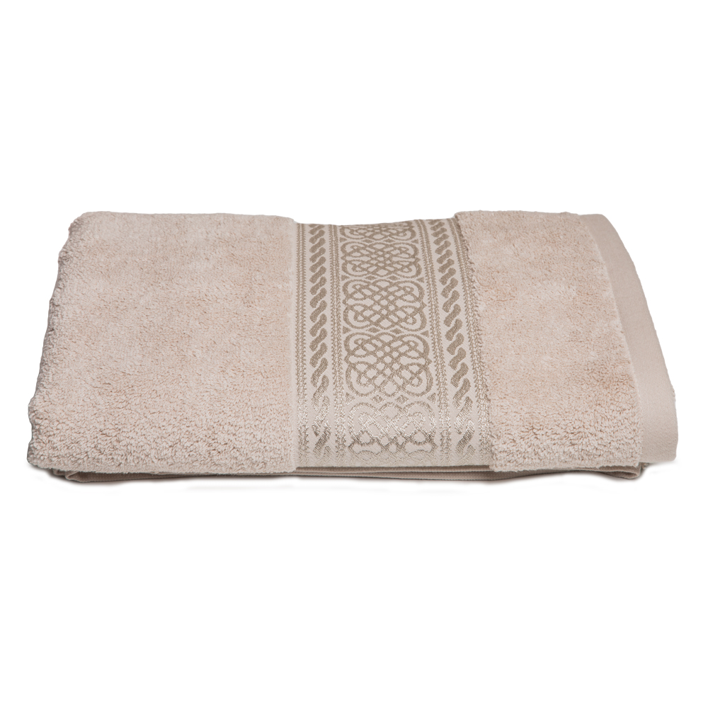 Arabes Bath Towel: (70×140)cm, Beige 1