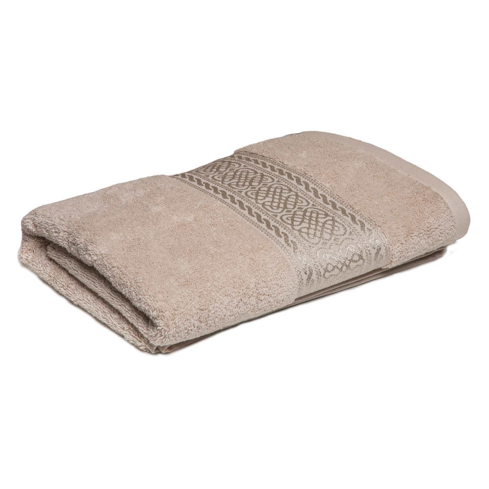 Arabes Bath Towel: (70x140)cm, Beige