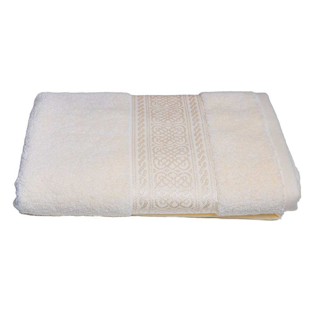 Arabes Bath Towel: (70×140)cm, Ivory 1