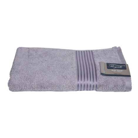 Royale : Plain Bath Towel : (70×140)cm, Grey 1