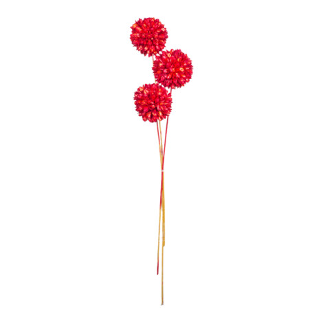 Winston: Decoration: Hand Made Flower, 3pcs, Red 1