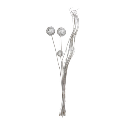 Winston: Decoration: Dried Flower Bouquet, 40 Inches, Silver 1