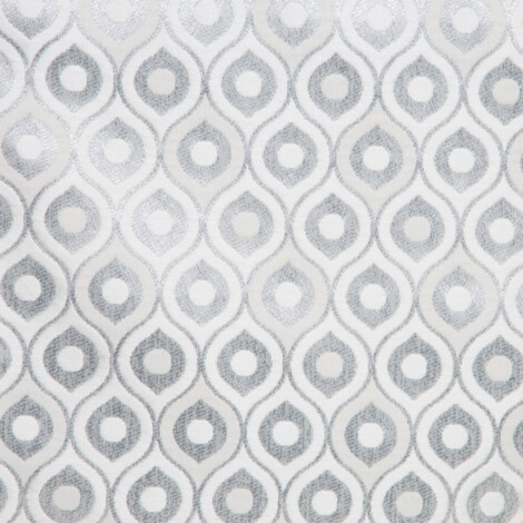 F-Laurena IV Collection Light Grey/Cream Furnishing Fabric 1
