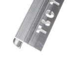 Sang Yi: Aluminium Tile Round Trim: Silver Polished 2.4mts x 12mm