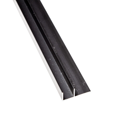 Sang Yi: Aluminium Glass Tile Strip: 12.5mm, Black Matt 2