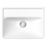D-Neo: Hand Rinse Basin 1 Tap Hole; 45cm, White