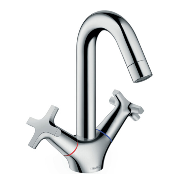 Mysport: 2-Handle Basin Mixer With Pop-Up Waste; Chrome Plated