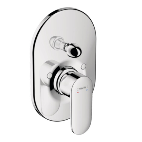 Vernis Blend: 4-Way Finish Set For Concealed Bath Mixer; Chrome Plated 1