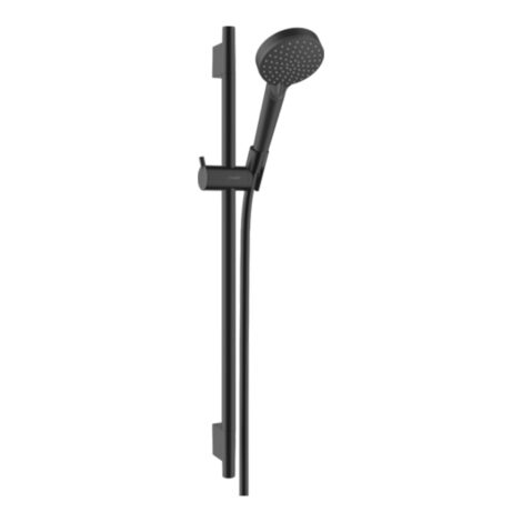 Vernis Blend: Vario/Unica Shower Kit And Rail: 65cm, Matt Black  1