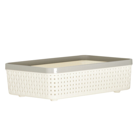 Sann Storage Basket; Extra Small, Soft Cream/Soft Grey 1
