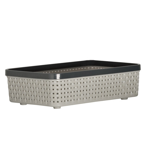 Sann Storage Basket; Extra Small, Soft Grey/Dark Grey 1