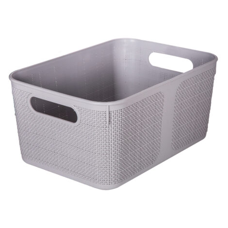 Warin Laundry Basket; (31.5x21.5x14.5)cm, Grey