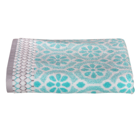 Daisy Bath Towel: (70×140)cm, Blue 1