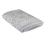Daisy Bath Towel: (70x140)cm, Grey