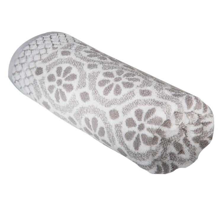 Daisy Bath Towel: (70x140)cm, Grey