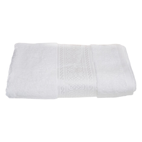 Arabes Bath Towel: (70×140)cm, White 1