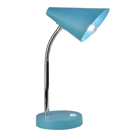 Domus: Metal Table Lamp; 25W, E14x1, Cyan 1
