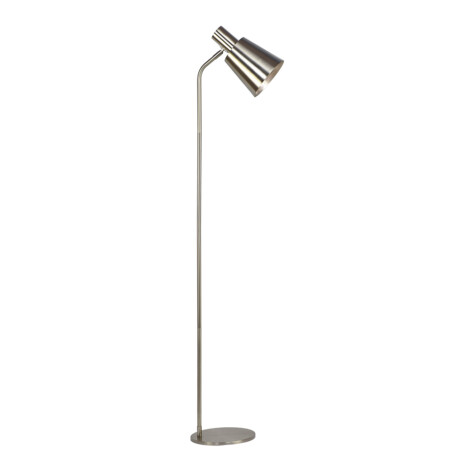 Domus: Metal Floor Lamp; 25W, E14x1, Satin Nickel 1