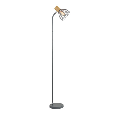 Domus: Metal Floor Lamp; 25W, E14x1, Grey 1