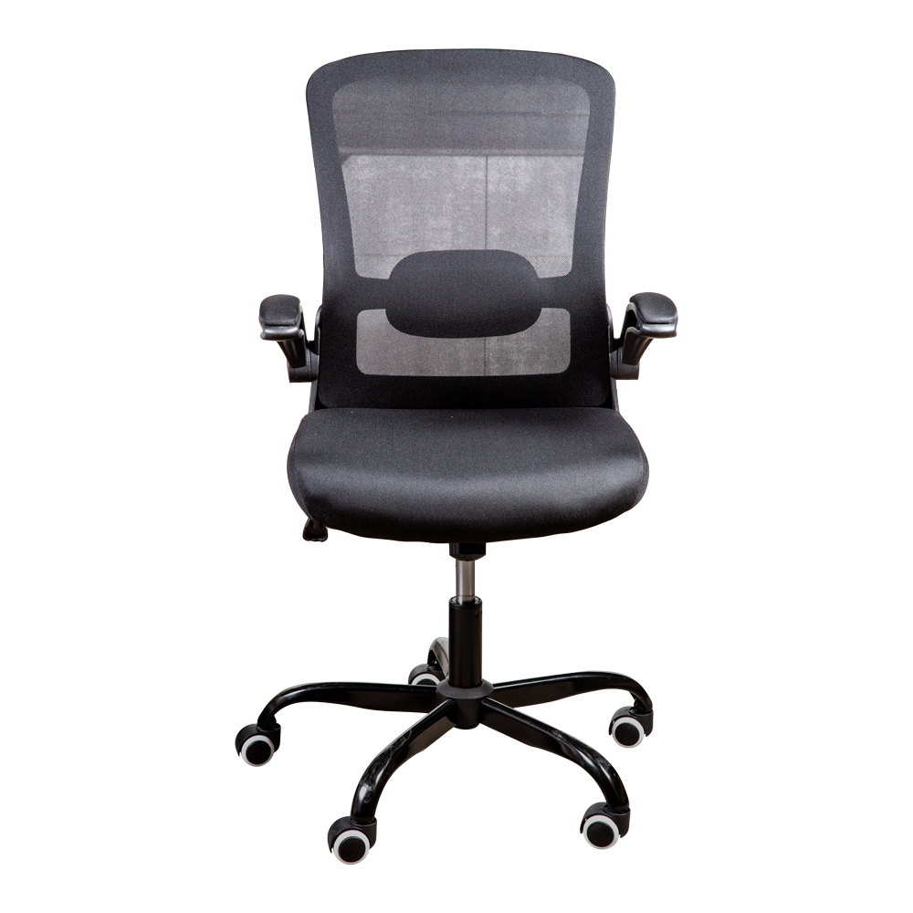 Middle Back Office Chair With Armrest; (64x65x95)cm  Mesh, Black 1