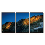 Mountain Rock Printed Painting Set, 3pc: (90x60)cm