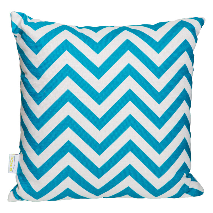 Domus: Outdoor Pillow; (45x45)cm, White/Blue