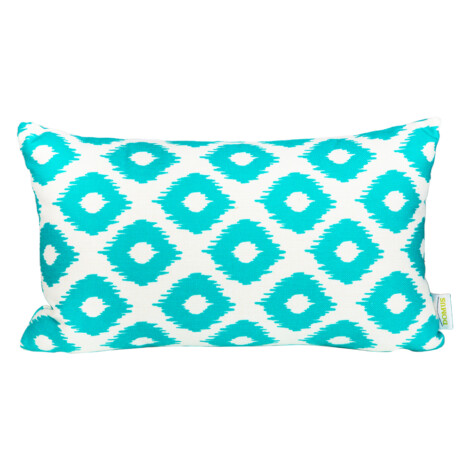 Domus: Outdoor Lumber Pillow; (30×50)cm, Blue/White 1