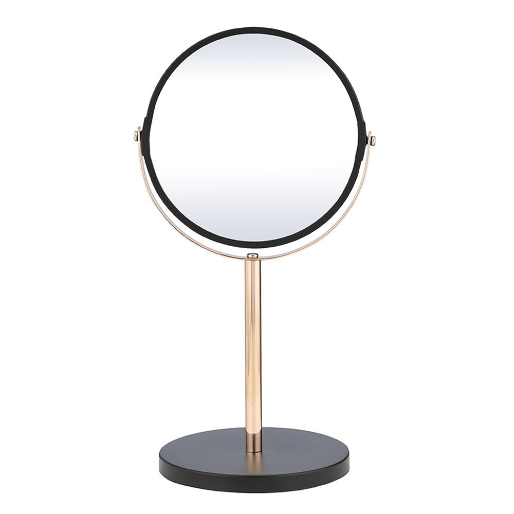 Brythe Round Table Standing Mirror; (18x15x35)cm, Black/Gold 1