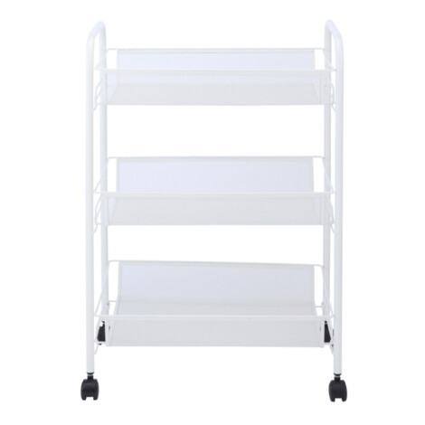 Smart 3-Tier Storage Cart; (43.5x26x62.5)cm, White
