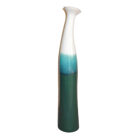 Decorative Long Conic Ceramic Vase: (8.8×8.8×48
