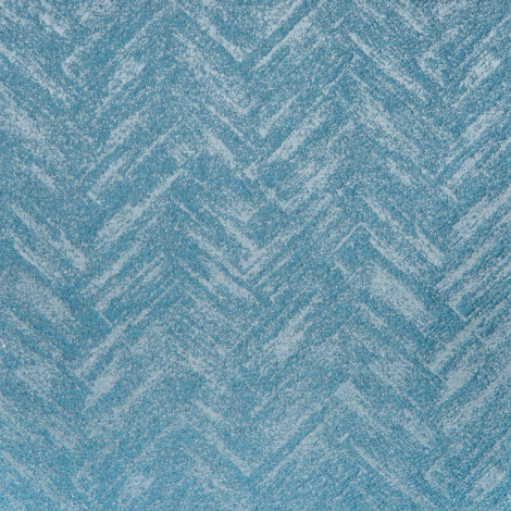 Laurena Arezo Collection: DDECOR Textured Chevron Patterned Furnishing Fabric, 280cm, Blue/Grey 1