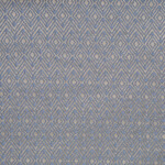 F-Laurena IV Collection: DDecor Diamond Shaped Textured Furnishing Fabric; 280cm, Golden Blue