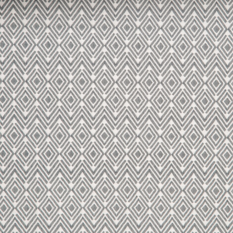 F-Laurena IV Collection: DDecor Diamond Shaped Textured Furnishing Fabric; 280cm, Grey/White 1